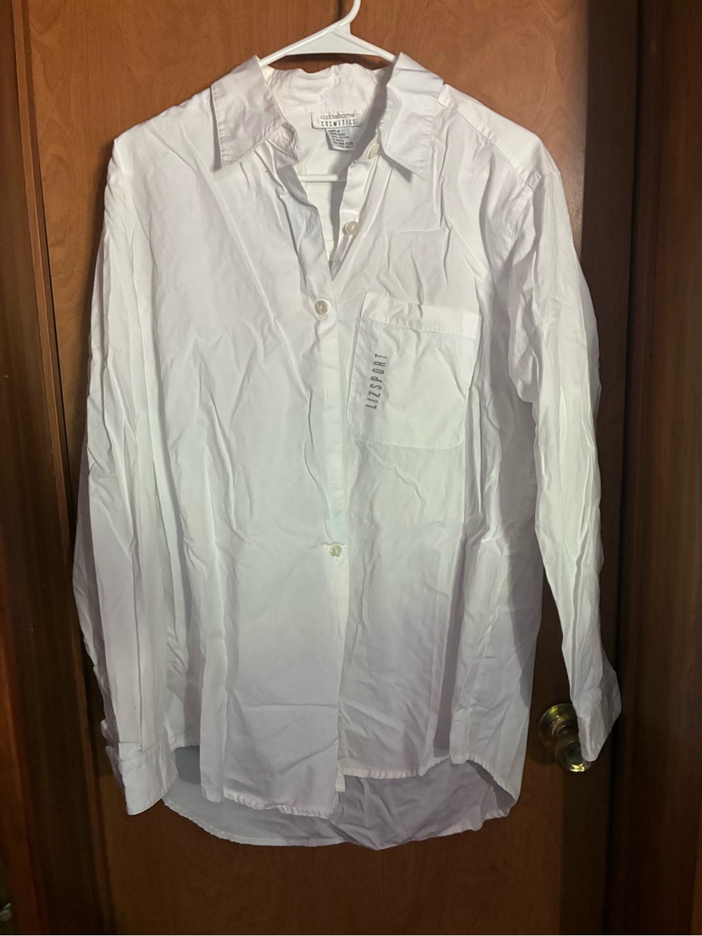 Liz Claiborne White Button-Up Shirt